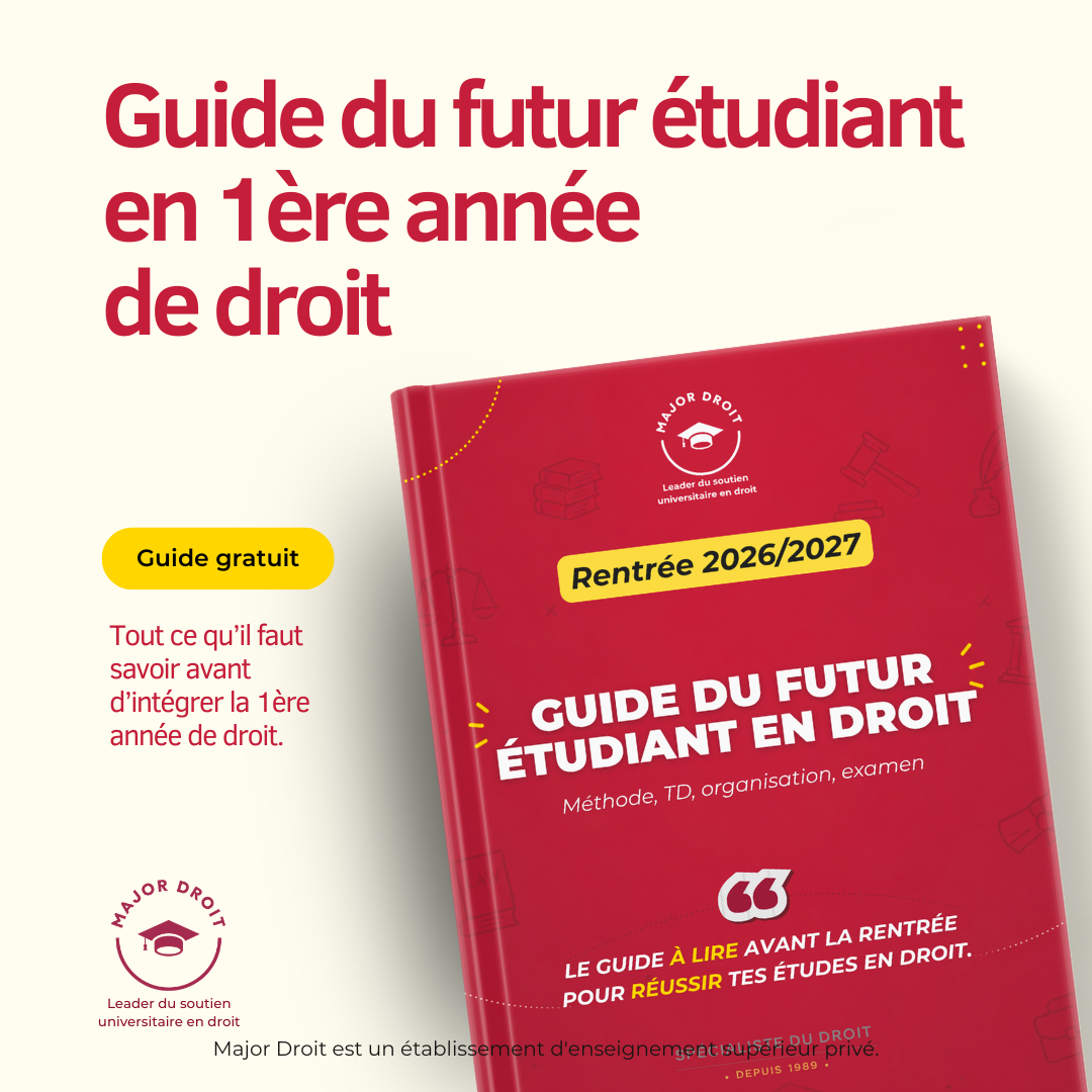 Guide du futur étudiant en première année de droit